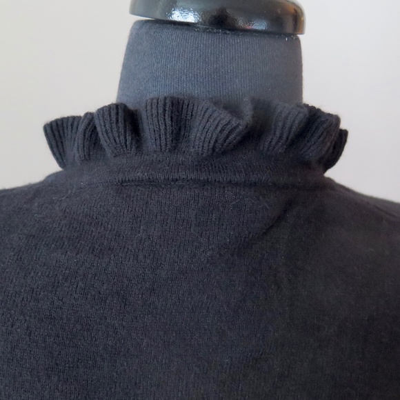 Tory Burch Ruffle Edge Polo Sweater - Picture 7 of 10